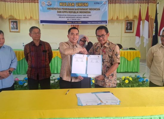 KPPU dan UPMI Perkuat Sinergi, Teken Implementation Agreement dan Gelar Kuliah Umum Persaingan Usaha