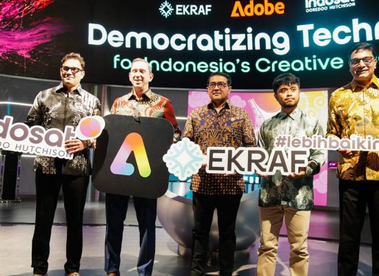 Kemenekraf, Indosat, dan Adobe Kolaborasi Dorong Kreator Indonesia Naik Kelas di Era AI Menulis