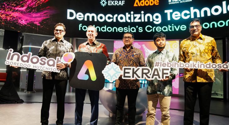 Kemenekraf, Indosat, dan Adobe Kolaborasi Dorong Kreator Indonesia Naik Kelas di Era AI Menulis
