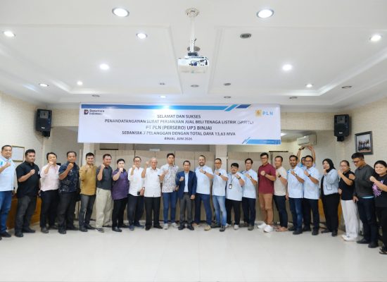 Dukung Investasi Daerah, PLN Binjai Teken SPJBTL dengan Tujuh Pelaku Usaha