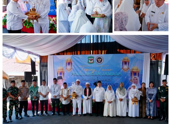Wali Kota Wesly Tepung Tawar Jamaah Haji Kota Pematangsiantar