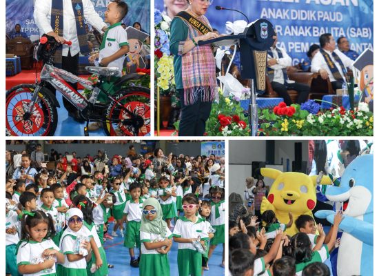 Wali Kota Wesly dan Bunda PAUD Ny Liswati Hadiri Pelepasan 784 Anak Didik PAUD-SAB se-Kota Pematangsiantar