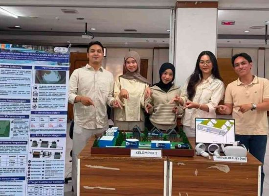 Ubah Air Gambut Jadi Sumber Air Bersih, Mahasiswa UPER Rancang Instalasi Air Bersih Skala Komunal