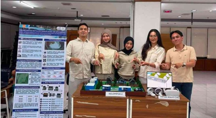 Ubah Air Gambut Jadi Sumber Air Bersih, Mahasiswa UPER Rancang Instalasi Air Bersih Skala Komunal