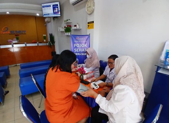 Bank Sumut Rutin Gelar Pojok Sehat Gratis untuk Nasabah Pensiunan