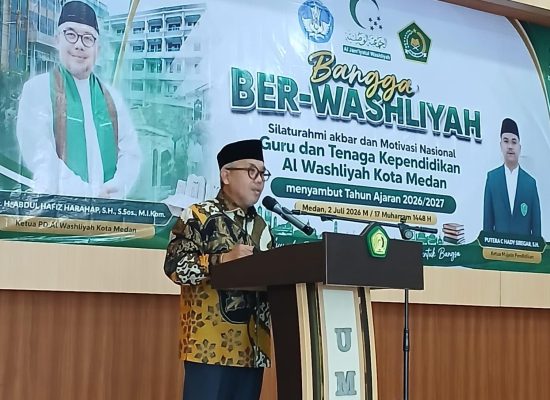 Bangga Ber-Washliyah Kobarkan Semangat! Ratusan Guru dan Tenaga Kependidikan Al Washliyah Kota Medan