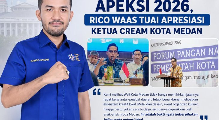 Rakernas XVIII APEKSI 2026 Berjalan Sukses, Ketua CREAM Kota Medan Apresiasi Wali Kota Rico Waas