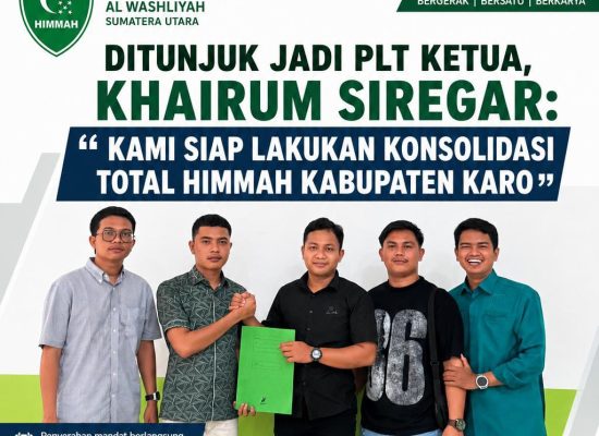 Ditunjuk Jadi Plt Ketua, Khairum Siregar: Kami Siap Lakukan Konsolidasi Total HIMMAH Kabupaten Karo