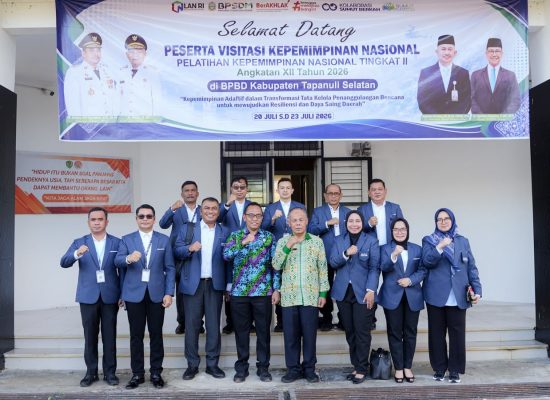 Peserta PKN Tingkat II Angkatan XII Lakukan Visitasi Kepemimpinan Nasional di Tapsel, Dorong Transformasi Mitigasi Bencana Berbasis Data