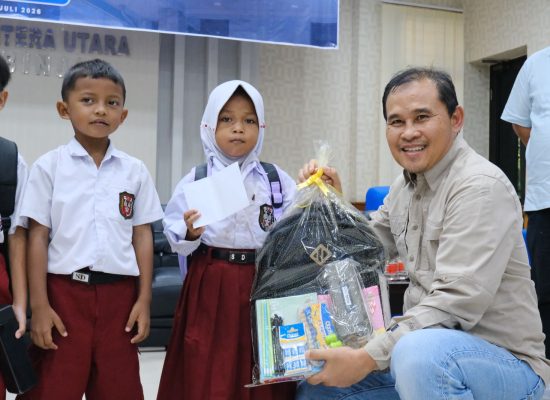 Peringati Hari Anak Nasional 2026, PLN UP3 Binjai Salurkan Paket Pendidikan untuk Siswa SD Negeri 027089