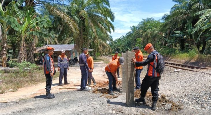 Demi Melindungi Keselamatan Warga, KAI Divre I Sumut Tertibkan 107 Perlintasan Liar