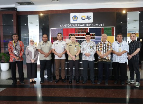 Sinergi Tingkatkan PAD, Bapenda Kota Medan Kunjungi Kanwil DJP Sumut I