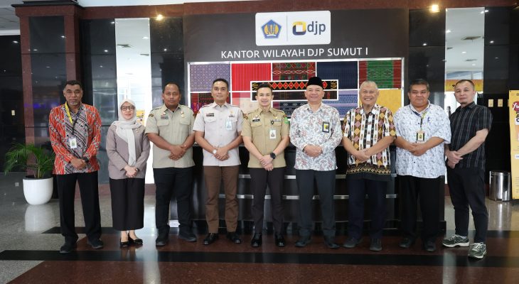 Sinergi Tingkatkan PAD, Bapenda Kota Medan Kunjungi Kanwil DJP Sumut I