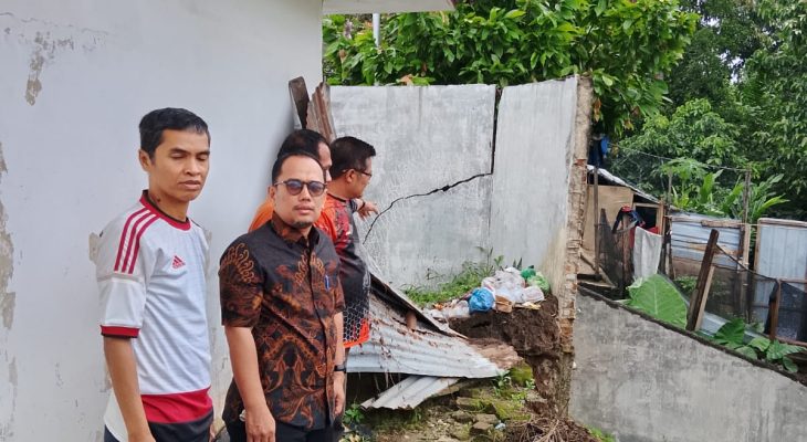 Longsor di 2 Titik di kota Pematangsiantar, BPBD Bersama Kecamatan Lakukan Evaluasi Korban