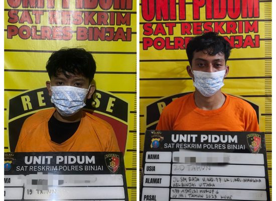 Duo Pembegal Pelajar di Binjai Dicokok Polisi
