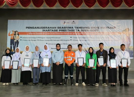 Sembilan Tahun Tak Putus, Agincourt Resources Salurkan Rp5,29 Miliar Beasiswa Martabe Prestasi 2026