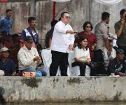 Lomba Mancing Bareng Wali Kota Wesly, Ketua TP PKK Ny Liswati Raih Juara 4