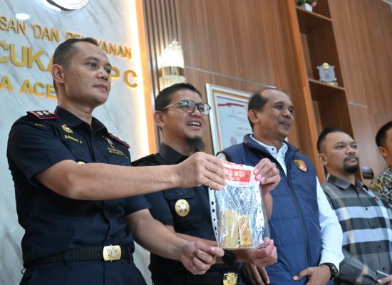 Bea Cukai Aceh Gagalkan Dugaan Penyelundupan 2,9 Kg Emas ke Malaysia