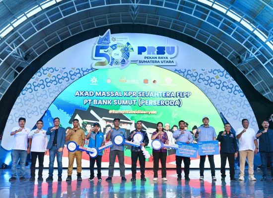 Bank Sumut Wujudkan Impian Masyarakat Miliki Rumah Lewat Akad Massal 67 Debitur KPR Sejahtera FLPP