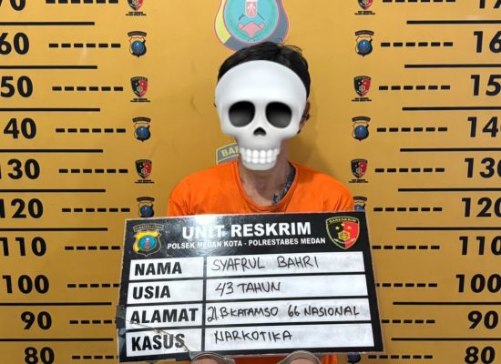 Gerebek Sarang Narkoba, Polsek Medan Kota Amankan Seorang Pengedar Sabu