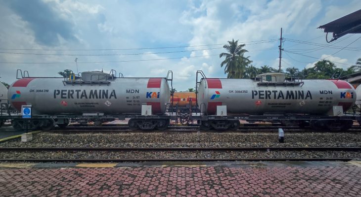 Perkuat Rantai Pasok Energi, KAI Divre I Sumut Optimalkan Angkutan BBM Jalur Rel