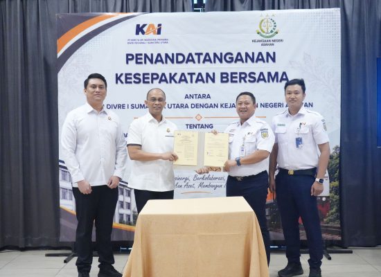 KAI Sumut dan Kejari Asahan Perkuat Sinergi Hukum Dukung Layanan Kereta Api