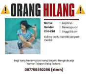 Keluarga Cari Marlina, Warga yang Mengetahui Diminta Segera Menghubungi