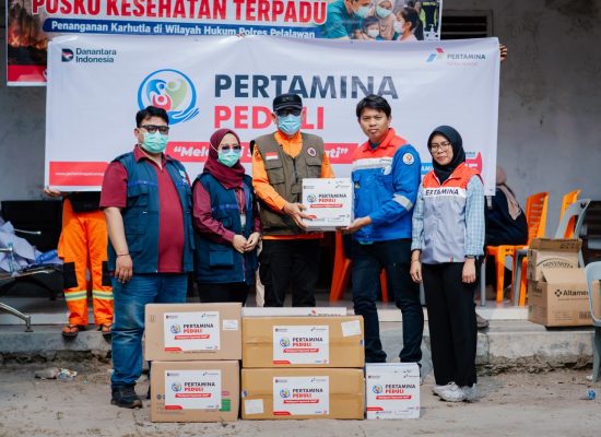 Pertamina Gerak Cepat Salurkan Bantuan Penanggulangan Asap Karhutla di Kerumutan