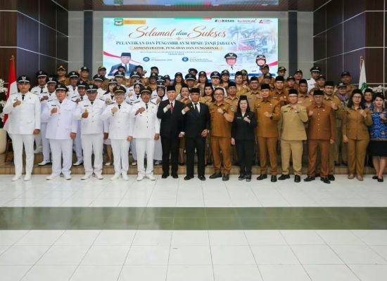 Atas Nama Wali Kota Wesly, Sekda Junaedi Lantik 116 Pejabat Administrasi dan Fungsional Pemko Pematangsiantar