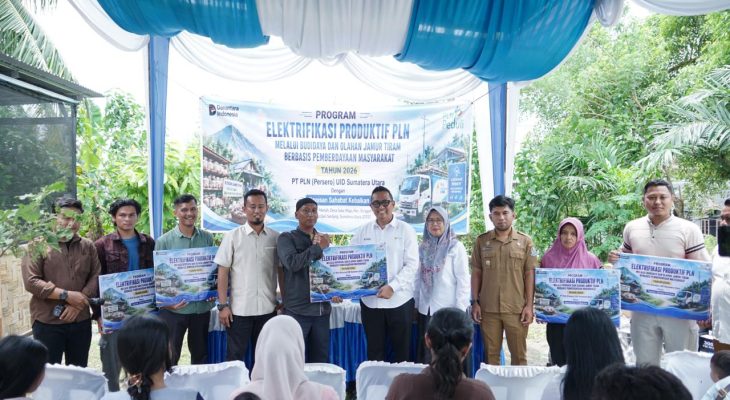 PLN UID Sumut Resmikan Program Budidaya Jamur Tiram Berbasis Listrik