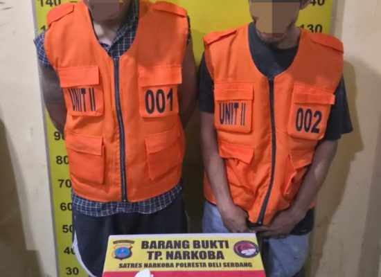 Duo Pengedar Sabu Pantai Labu Dicokok Polisi