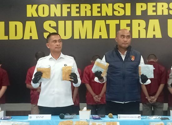 Polda Sumut Sita 244 Kilo Sabu, Selamatkan 2.409 Juta Jiwa