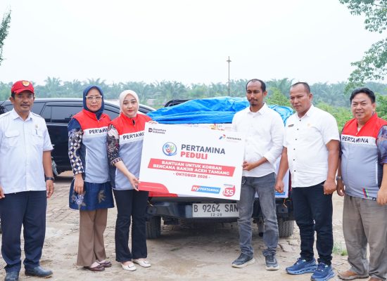 Pertamina Patra Niaga Regional Sumbagut Tanggap Darurat Bencana, Salurkan Bantuan Masyarakat Terdampak Bencana Banjir di Aceh Tamiang