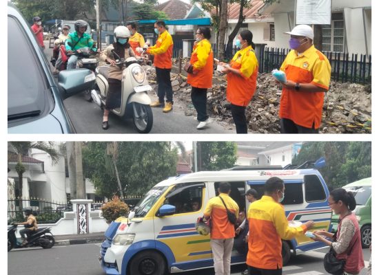 Terkait Kabut Asap, Kosgoro 57 kota Pematangsiantar Gerak Cepat Bagikan Ribuan Masker Pada Masyarakat dan Pengendara