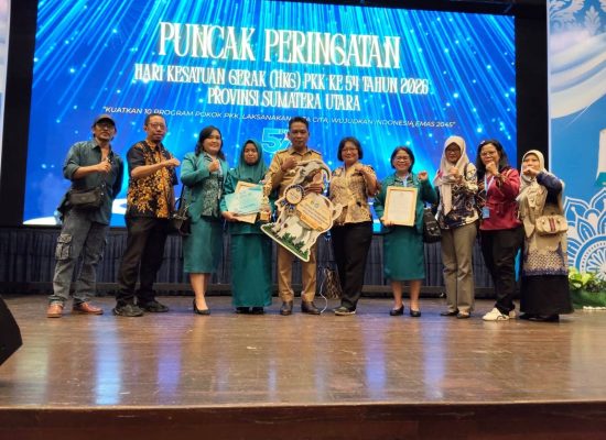 Pada Puncak HKG PKK ke 54, Kecamatan Siantar Selatan Berhasil Mendapat Juara III Dalam Lomba IVA Test Tingkat Provinsi Sumut