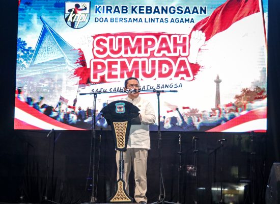 Kirab Kebangsaan dan Doa Bersama Lintas Agama, Wali Kota Wesly Bacakan Ikrar Pemuda