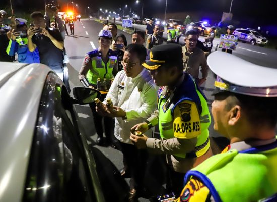 Wali Kota Wesly dan Kapolres Pematangsiantar AKBP Dhana Sosialisasi Operasi Patuh Toba 2026
