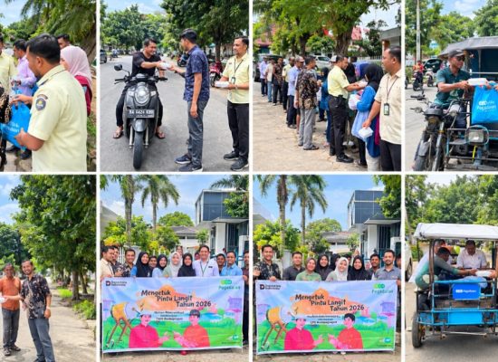 Mengetuk Pintu Langit, Pegadaian Kanwil I Medan Berbagi Makanan kepada Masyarakat